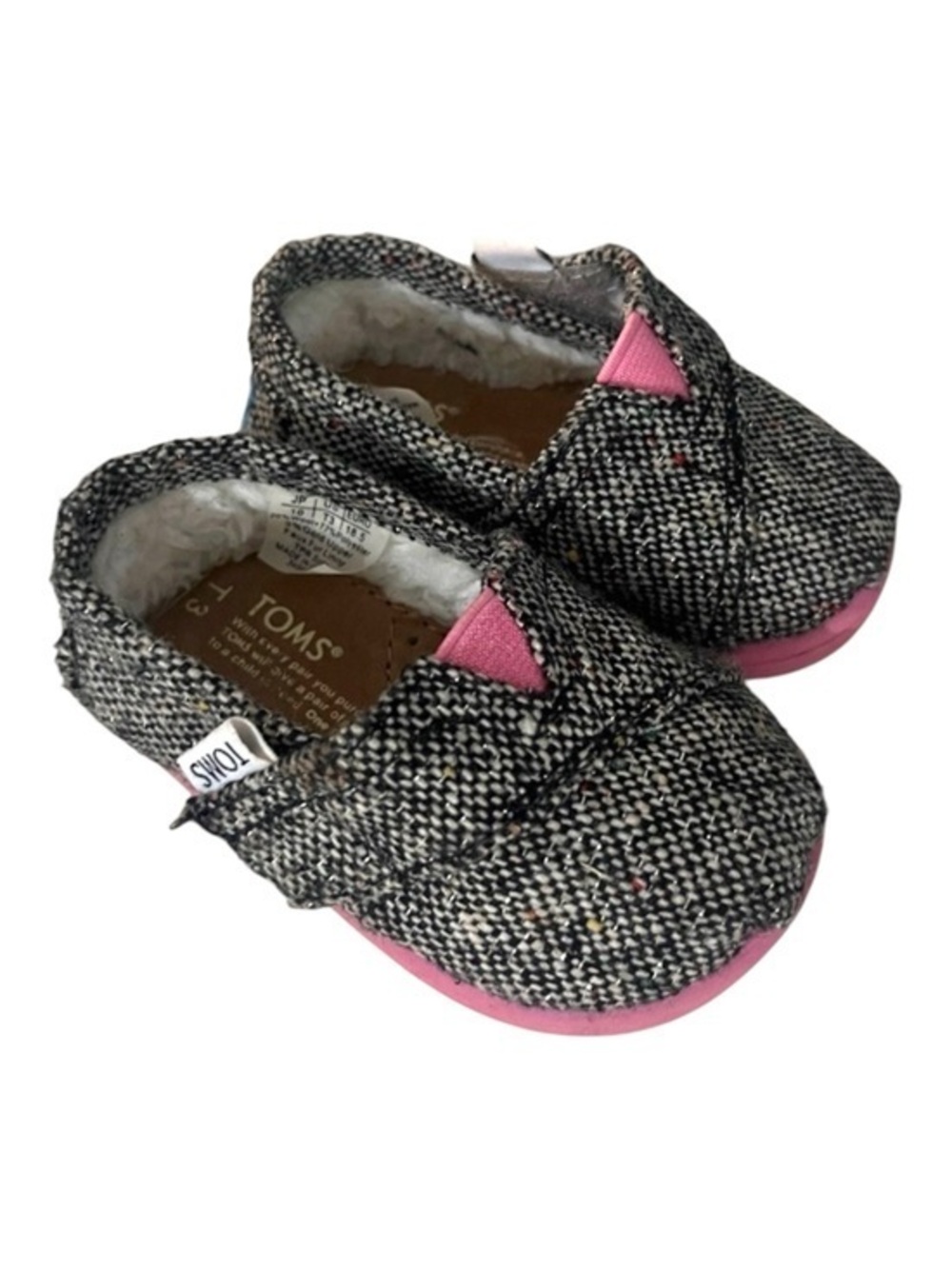 Toms Baby Girls Tweed Shoes Size T3